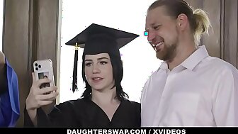 - (Hazel Heart) And (Remi Jones) Just Got Ther Diplomas So They Want To Celebrate It With StepDaddys Dicks
