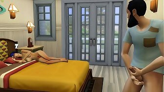 Perverted stepfather spies her high horse stepdaughter and then fucks her - Family Taboo