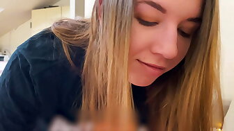 Wanted To Eat But Got Cum In Her Mouth  Real Amateur Homemade